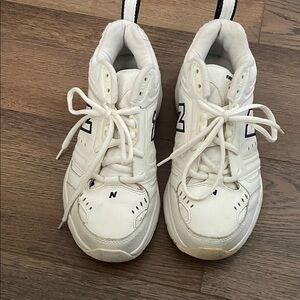 New Balance 621 Men's White and Navy Athletic Shoes